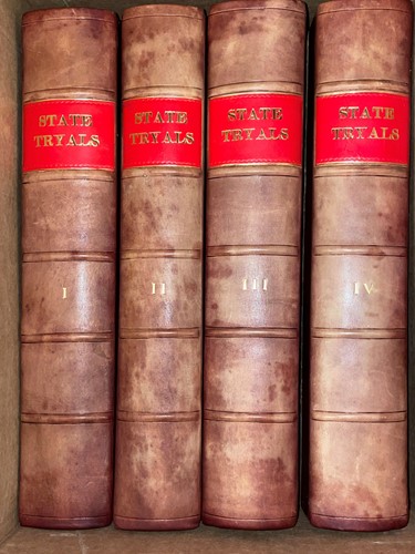 Lot 124 - A Compleat Collection of State Tryals, 5 vols.,...