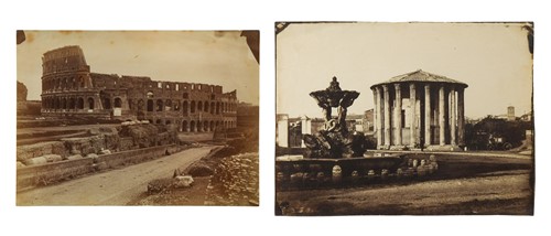 Lot 258 - An early photograph of the Colosseum, Rome,...