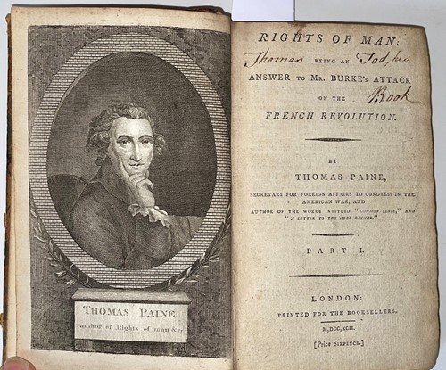 Lot 135 - PAINE (Thomas) Rights of Man: Being an Answer...