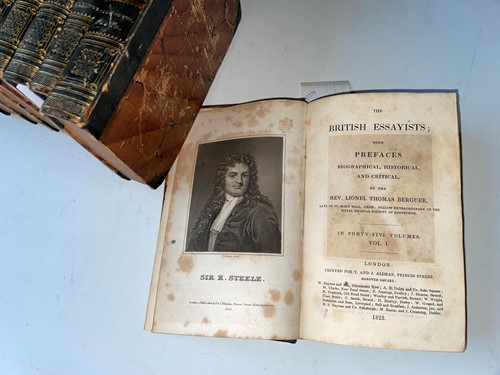 Lot 175 - BERGUER (Rev. L T) The British Essayists with...