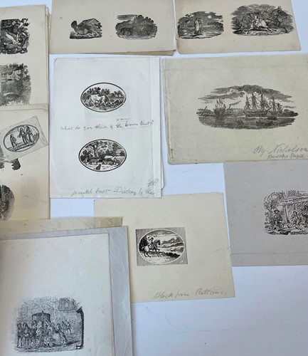 Lot 221 - BEWICK (T) Small collection of loose leaf...