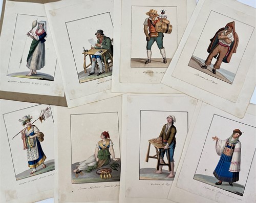Lot 285 - Italian costume, mid-19th century, eight...