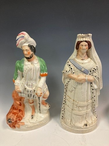 Lot 14 - Staffordshire ceramics, including the Vicar &...