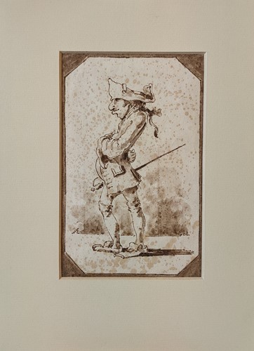 Lot 236 - French School, 18th Century three caricatures...