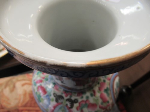 Lot 39 - A pair of large Chinese Famille Rose vases,...