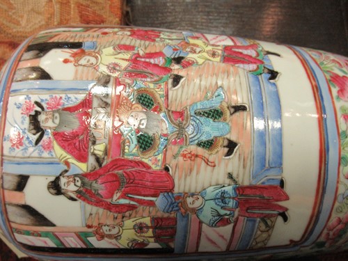 Lot 39 - A pair of large Chinese Famille Rose vases,...