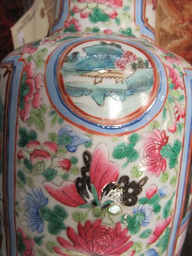 Lot 39 - A pair of large Chinese Famille Rose vases,...
