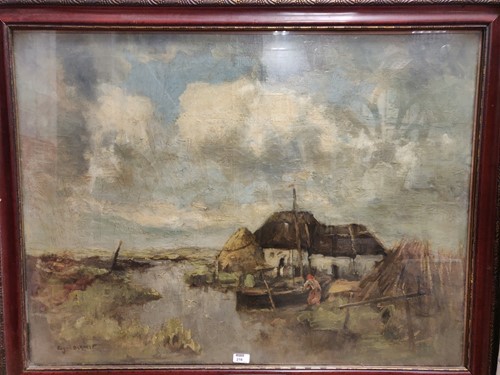 Lot 216 - Eugen Dekkert (German, 1865–1956), Estuary...