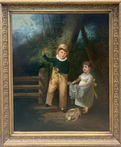 Lot 336 - English Provincial School, Children in a...