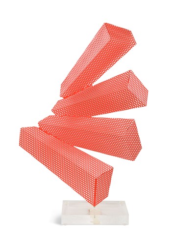 Lot 147 - Manner of Rafael Barrios, a contemporary micro-perforated steel sculpture