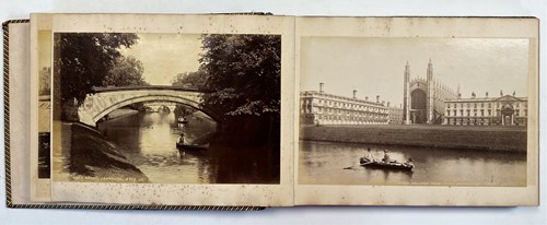 Lot 231 - Cambridge. A photograph album, oblong 8vo,...