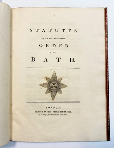 Lot 179 - The Most Honourable Order of the Bath -...