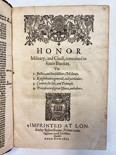 Lot 96 - SEGAR (Sir William) Honor, Military and Civill...