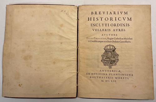 Lot 95 - CHIFLETIO (Julio) Breviarum Historicum Inclyti...