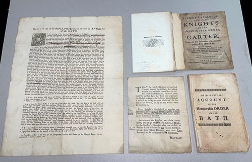 Lot 197 - Pamphlets - Orders of Chivalry. The Bath, 1725,...