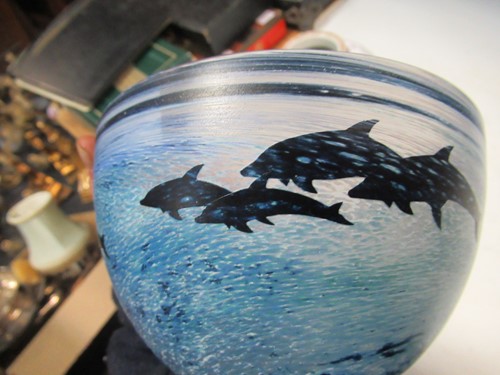 Lot 18 - Attributed to Malcolm Sutcliffe, a small glass...