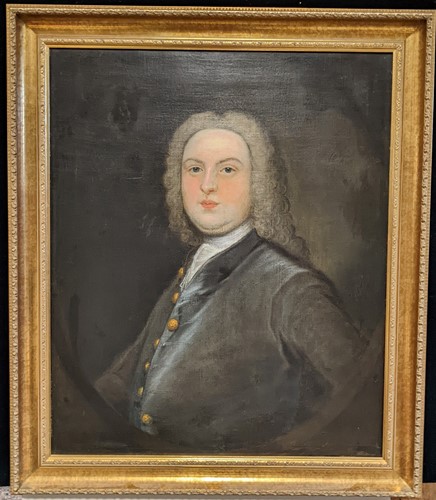 Lot 388 - English School, 18th century, half-length...