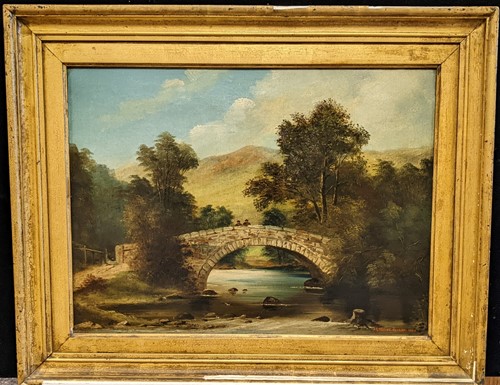 Lot 232 - J G Newton Jenkins, River Landscape, signed...