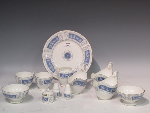 Lot 140 - A Coalport dinner service with Revelry pattern