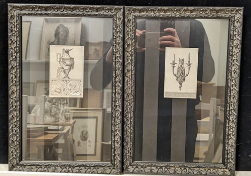 Lot 211 - Four architectural detail black and white...