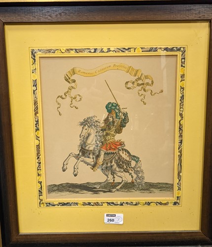Lot 260 - Three framed equestrian studies, in 18th...