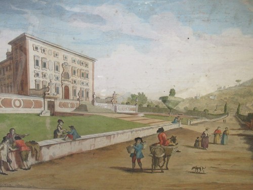 Lot 213 - Florence, hand coloured engraving, 1750, 29 x...