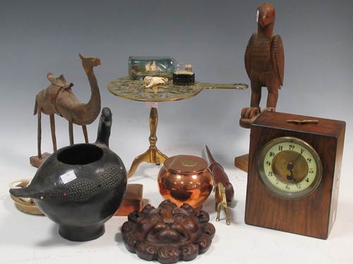 Lot 127 - A collection of various carved wooden animals...