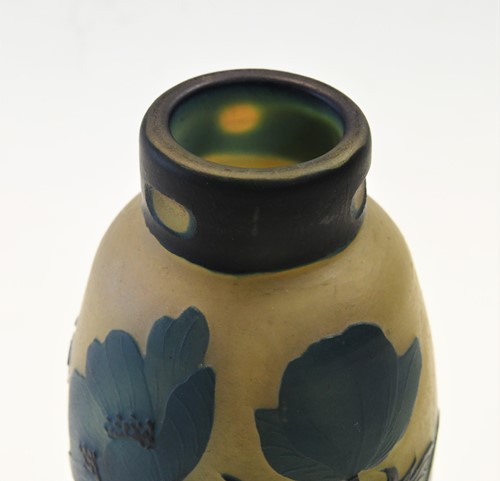 Lot 5 - A Muller Frères cameo glass vase