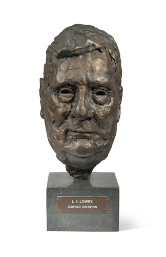 Lot 116 - Leo Solomon (British, 1919-1976), bronze bust of L.S. Lowry