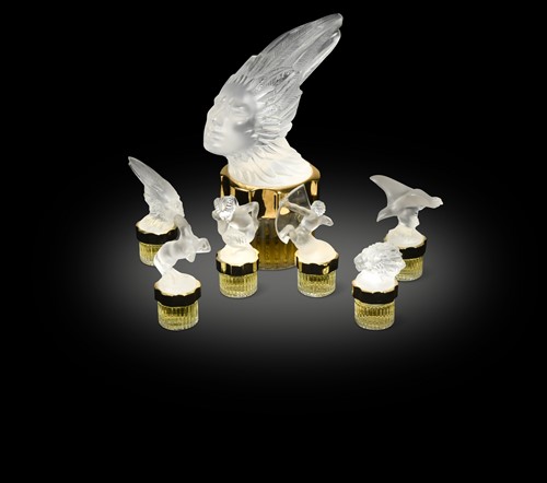 Lot 25 - Phoenix, a modern Lalique perfume bottle, 2000