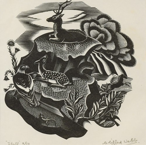 Lot 293 - Three unframed wood engravings, to include:...