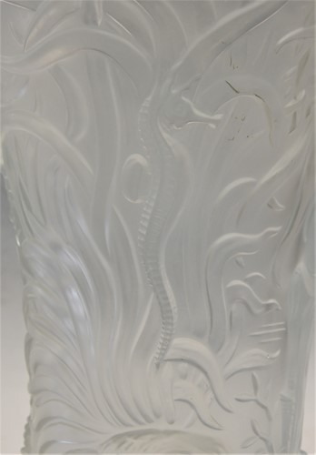 Lot 7 - An Art Deco style moulded glass vase