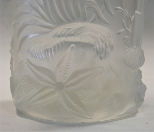 Lot 7 - An Art Deco style moulded glass vase
