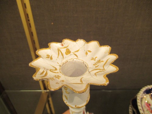 Lot 1 - A pair of 18th century Bilston or Battersea...