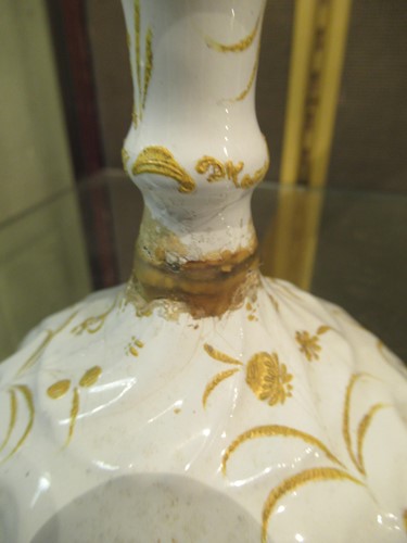 Lot 1 - A pair of 18th century Bilston or Battersea...