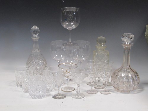 Lot 45 - A collection of crested and armorial glasses,...