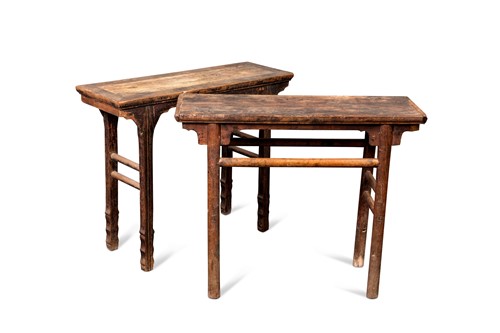 Lot 117 - A Chinese provincial elm altar table, late Qing Dynasty