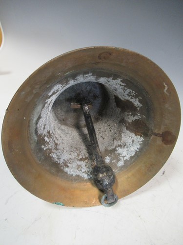 Lot 6 - A cast metal ships bell, 21cm high