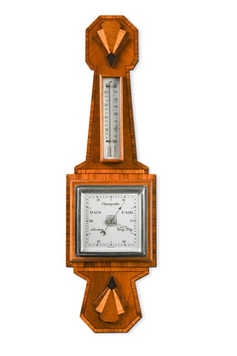 Lot 193 - An Art Deco aneroid barometer