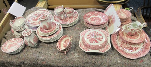 Lot 9 - A large quantity of English pink and white...