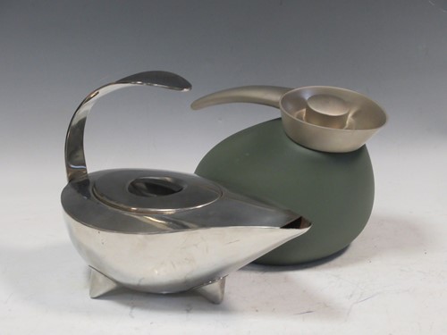 Lot 33 - A modern Georg Jensen green quack coffee/tea...