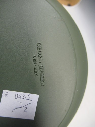 Lot 33 - A modern Georg Jensen green quack coffee/tea...
