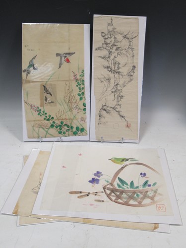 Lot 167 - A collection of five oriental watercolours,...