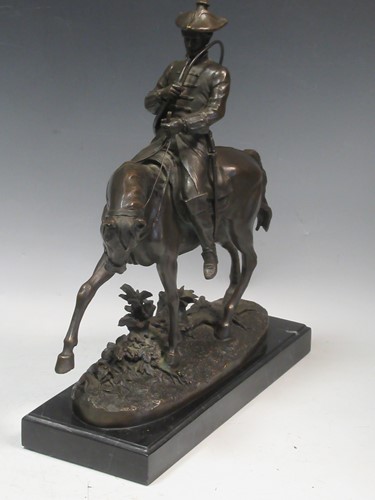 Lot 96 - After P. J. Mene, a bronze model of a huntsman...
