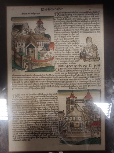 Lot 178 - Folio CCVII of the Nuremburg chronicle, later...
