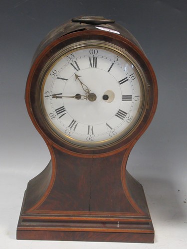 Lot 76 - A 19th century mahogany bracket clock, the...