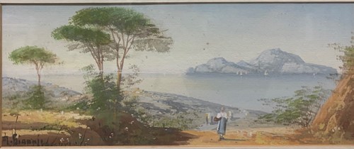 Lot 340 - M Gianni, Capri from Naples, signed,...
