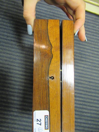 Lot 27 - An Anglo-Indian bone and specimen wood inlaid...