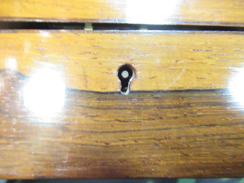 Lot 27 - An Anglo-Indian bone and specimen wood inlaid...