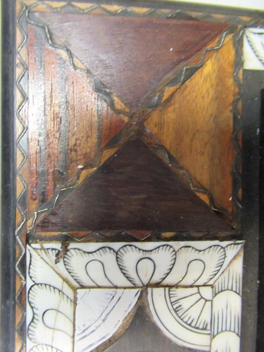 Lot 27 - An Anglo-Indian bone and specimen wood inlaid...
